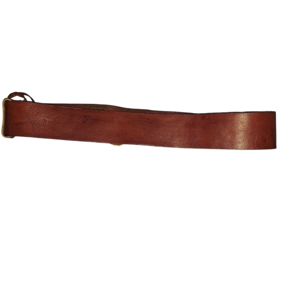 Vintage Juicy Couture Brown Leather Key Buckle Belt
